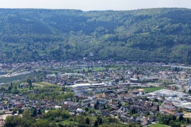 Blick auf Miltenberg von der rechten Mainseite.